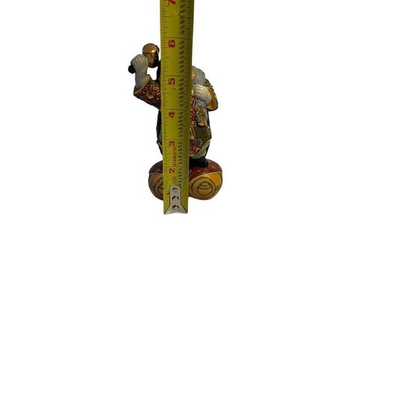 Vintage Japanese Kutani Figurine Man on Kegs 1960s Porcelain - Picture 9 of 10